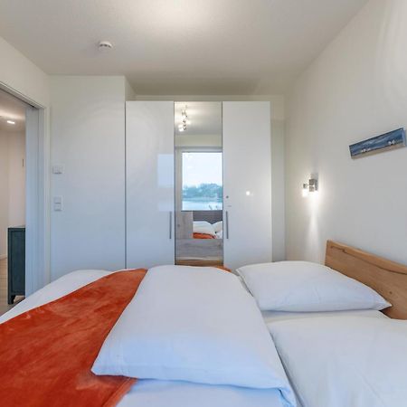 Ferienwohnung "Halligstork" Direkt Am Nordseedeich Mit Blick Auf Den See Nordstrand Eksteriør billede