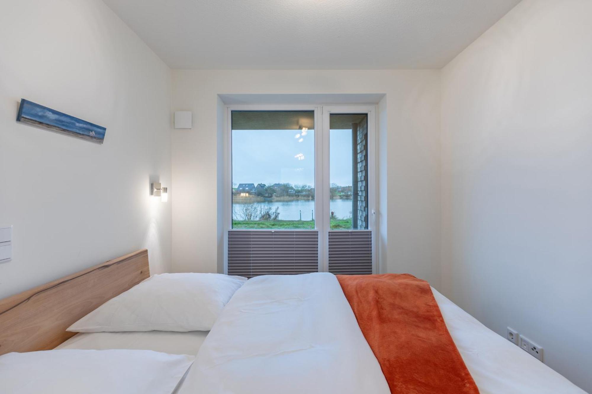 Ferienwohnung "Halligstork" Direkt Am Nordseedeich Mit Blick Auf Den See Nordstrand Eksteriør billede