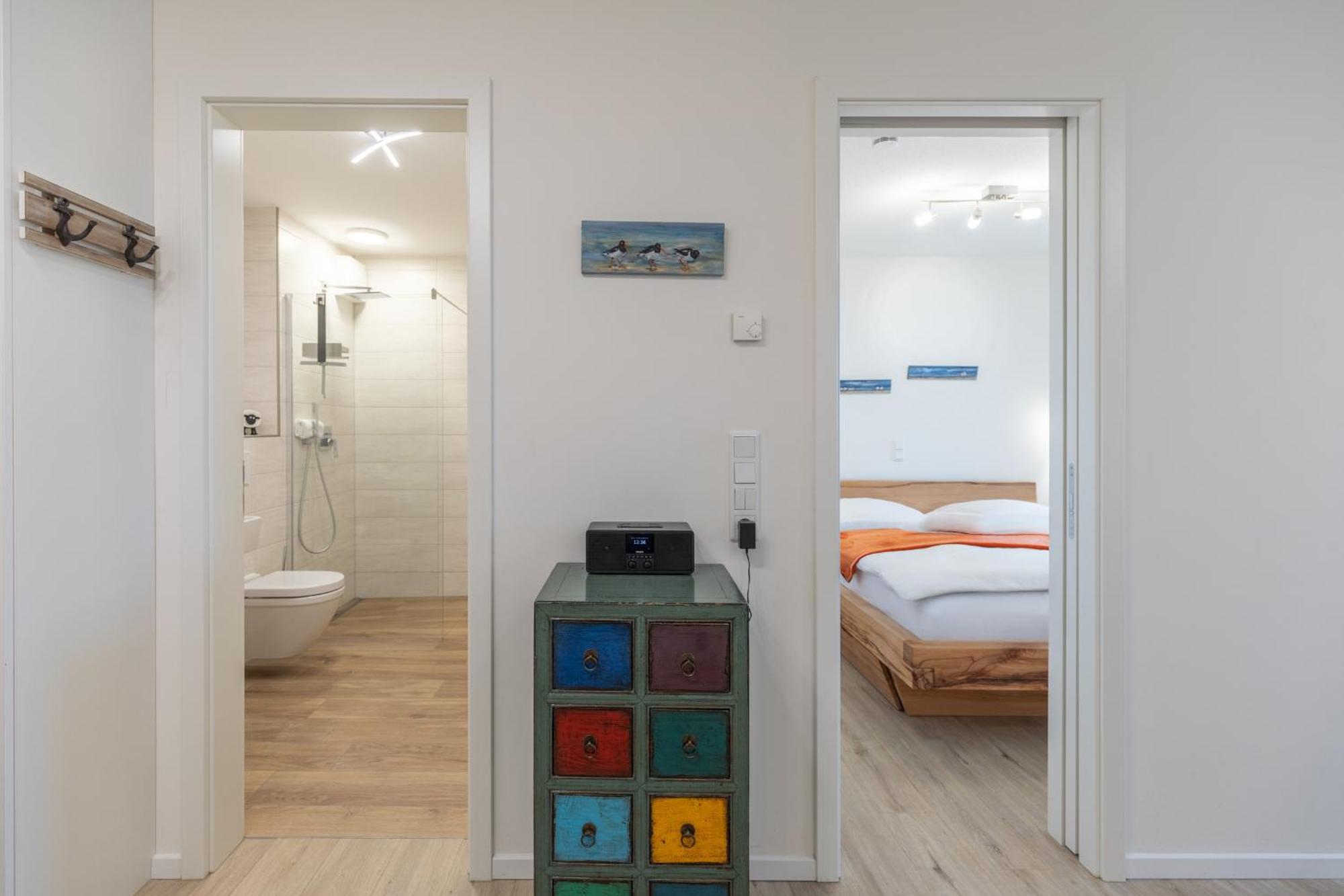 Ferienwohnung "Halligstork" Direkt Am Nordseedeich Mit Blick Auf Den See Nordstrand Eksteriør billede
